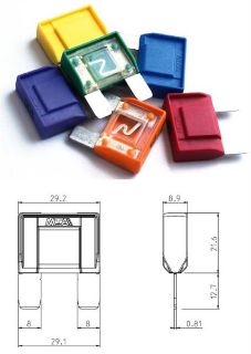 MAXI FİŞLİ SİGORTA50A MTA KIRMIZI YASSI resmi
