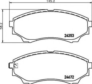 FREN BALATASI ÖN FORD RANGER IV TU5 PİCK -UP TRUCK 2.3 3.0 MAZDA B SERIES05- OE 4432201 resmi