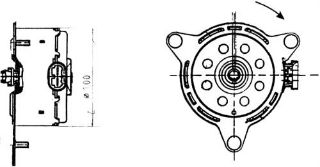 FAN MOTORU TEK MOTOR CLİO I-R19 1.8 SOKETLİ resmi