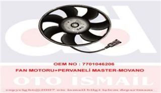 X FAN MOTORU PERVANELİ KÜÇÜK 7 KANTLI MASTER-MOVANO 98-01 A resmi