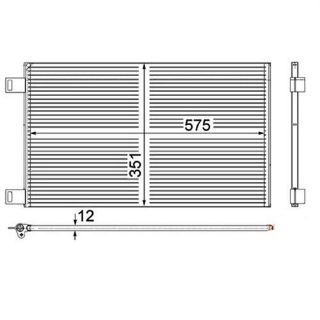 KLİMA KÖNDENSERİ KNG III 09 1.5DCI-1.6 16V 575X351X16 resmi