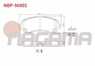 FREN BALATA ÖN İKAZLI NİSSAN QASHQAI 1.5 DCI 2014-/QASHQAI 1.6 DCI 2014-/X-TRAİL (T32) 1.6 DCI 2013-/KADJAR 1.5 DCI 2015-/MEGANE IV 1.6 DCI 2016-/TALISMAN 1.5 DCI 2015-/KADJAR 1.6 DCI 2015-/ resmi