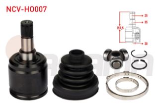 AKS KAFASI SOL SAĞ ÖN İÇ 25X30X35 UZUNLUK 159,8MM HONDA CİVİC IV 1.4İ - 1.5İ - 1.3İ 16V - 1.6İ 16V - 1.6İ V-TEC 1987-1993/ ACCORD IV (CB) 2.0İ 16V 1990-1993 resmi