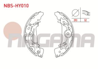 FREN PABUC BALATA ARKA LEVYELI 293X52MM HYUNDAİ STAREX 2.4İ - 2.5 TD - 2.5 CRDI 1997-2007/ H1 2.5 CRDI 2008- resmi