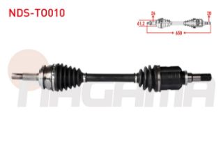 KOMPLE AKS SOL ON UZUNLUK 658MM TOYOTA COROLLA 1.4 D-4D M-T 2012-2018/ AURIS (NZE18,ZRE18) 1.4 D-4D M-T 2012-2018 resmi