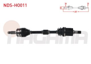 KOMPLE AKS SOL ÖN UZUNLUK 657MM HONDA CİVİC X (FC) 1.6İ A-T 2016- resmi
