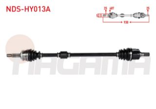 KOMPLE AKS ÖN SAĞ ABSLI 48 DIS UZUNLUK 930MM HYUNDAİ I20 (PB, PBT) 1.2 - 1.4 M-T 2008-2015 resmi