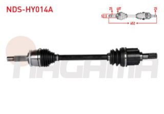 KOMPLE AKS ÖN SOL ABSLI 48 DIS UZUNLUK 652MM HYUNDAİ ACCENT BLUE 1.4 CVVT M-T 2012- resmi