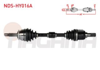 KOMPLE AKS SOL ÖN ABSLI 48 DIS UZUNLUK 647MM HYUNDAİ ACCENT BLUE 1.6 CRDI M-T 2012- resmi