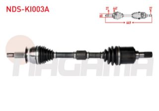 KOMPLE AKS SOL ÖN ABSLI 44 DIS UZUNLUK 649MM KİA CERATO (LD) 1.6 CRDI M-T 2004-2012 resmi