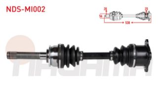 KOMPLE AKS SAĞ ÖN UZUNLUK 537,5MM MİTSUBİSHİ L 200 (K7T,K6T) 2.5 TD 4X4 1996-2007/ PAJERO II (V3W,V2W,V4W) 2.5 TD 1990-1999 resmi