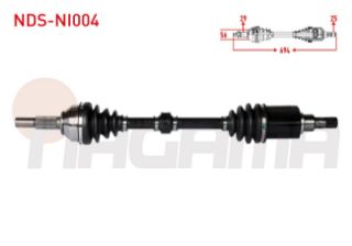 KOMPLE AKS SOL ÖN UZUNLUK 694MM NİSSAN QASHQAI (J10) 1.6İ A-T 2007-2014 resmi