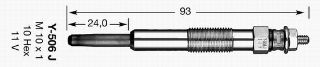 KIZDIRMA BUJİSI Y-506J CLİO II 98-01/KANGOO 97-03-MEGANE 97-99-SCENIC 99-01-TRAFİC 97-01 resmi