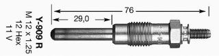 KIZDIRMA BUJİSİ Y-909R ALFA 33-75-90-164-ROVER 800 resmi
