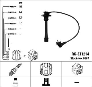 RC-ET1214 ATEŞLEME KABLOSU resmi