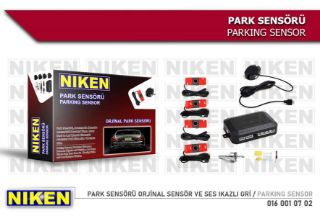 PARK SENSÖRÜ ORJİNAL SENSÖR VE SES İKAZLI GRİ resmi