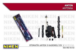 OTOMATIK ANTEN 5 KADEMELI 12V resmi