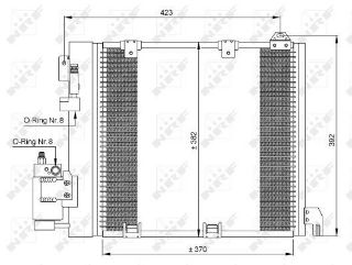 KLIMA RADYATORU ASTRA G ZAFIRA A Y17DTH Y17DTL Y22DTR 425X400X18 resmi