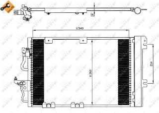 KLIMA RADYATORU ASTRA H ZAFIRA B A16XER resmi