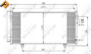 KLIMA RADYATORU FORESTER 2,0 2008-2013 IMPREZA 2012-2016 XV 2012-> 640×298×16 resmi