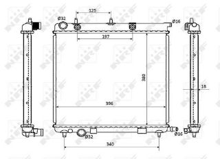 MOTOR SU RADYATOR C2 C3 (I II III) C3 PLURIEL P207 P1007 TU3A / ET3J4 / TU5JP4 1,4 / 1,4 16V / 1,6 16V 02>OLCU: (380*396*18) resmi