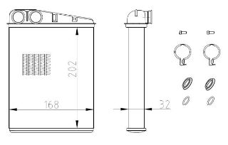 KALORIFER RADYATORU X164 06>12 W164 05>11 W251 06>12 resmi