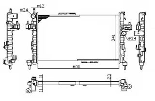 MOTOR SU RADYATORU BRAZING Y13DT Z13DT Z13DTH Y17DT CORSA C TIGRA B resmi
