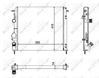 MOTOR RADYATORU LOGAN SANDERO MEGANE I SCENIC I 1,5 / 1,6 / 1,9 resmi