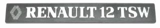 ARKA YAZI RENAULT 12 TSW R12 resmi