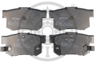 FREN BALATA SETİ DİSKLİ FREN ACURA: LEGEND-LEGEND IIIACCORD IV AERODECKCB -CİVİC VI COUPEEJ-EM1 -CI resmi