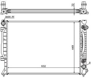 RADYATOR BRAZİNG AT 632X448X32 A6 2.5 TDİ 2001 60423-4B0121251N resmi