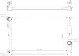 RADYATOR BRAZİNG AT 600X389X32 X3 F25 2010 60809 resmi