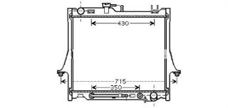 RADYATÖR BRAZİNG İSUZU PİCK UP 2006 OTO.ŞANZ 475X588X26 resmi