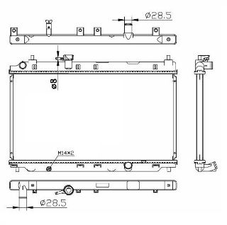 RADYATOR BRAZİNG MT 350X648X26 CİTY 2004 resmi