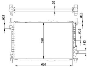 RADYATÖR BRAZİNG CONNECT 70 HP MEK 620X400X26 resmi