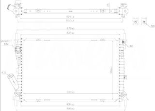 RADYATOR BRAZİNG MT 590X366X26 FİESTA 1.6 TDCİ 2001 69223 resmi