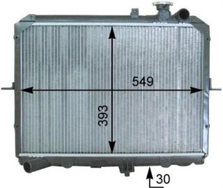 RADYATÖR BRAZİNG KİA BONGO 2.7D MEK 375X535X26 resmi