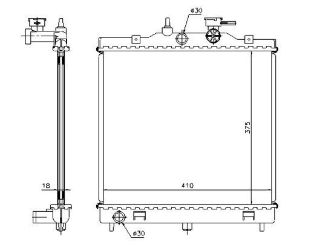 RADYATOR BRAZİNG MT 375X378X18 PİCANTO 1.1 2004 66655 resmi