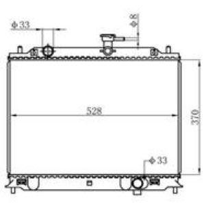 RADYATÖR BRAZİNG ACCENT ERA 1.5 CRDI 05 AC KLİMASIZ MANUEL 370X528X26 resmi