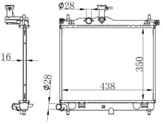 RADYATOR BRAZİNG MT 350X438X16 İ10 09 resmi