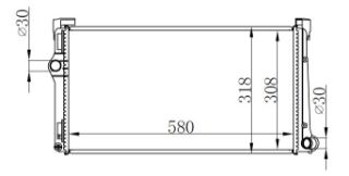 RADYATOR BRAZİNG MT 580X298X26 İDEA 04- PUNTO 03- 1.3 MJTD resmi