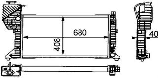 RADYATÖR BRAZİNG SPRINTER 208-12-14-308-10-12-14-408-10-12-14 D 95-00 MEK AC 680X408X32 resmi