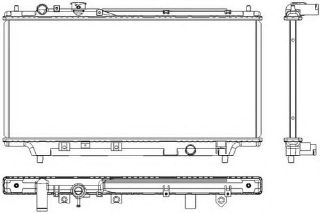 RADYATOR BRAZİNG MT 325X688X16 323- 1.3İ/1.5İ/1.6İ/1.8İ/1.7TD/2.0D 94- 62383 resmi