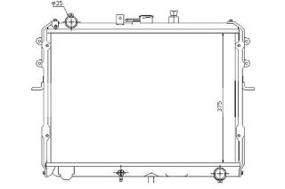 RADYATÖR BRAZİNG MAZDA E2200 MEK 377X538X26 resmi