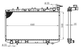 RADYATOR BRAZİNG MT 340X648X16 PRİMERA P10 90- 62972 resmi