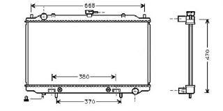 RADYATÖR BRAZİNG NİSSAN MAXİMA 94 400X688X16 resmi