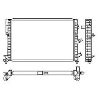 RADYATÖR BRAZİNG LGN 1.8-2.0 16V-2.2 D ESPACE III 2.0 AC MEK OTOM resmi
