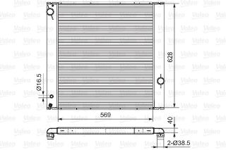 RADYATOR BRAZİNG MT 605X628X40 RANGE ROVER III 4.4İ 2002 64314 resmi