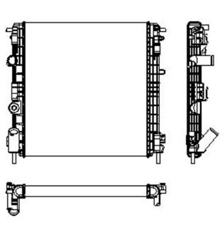 RADYATÖR BRANZİNG CLİO II-KNG 97 1.2 D7F MEK AC 480X388X22 resmi