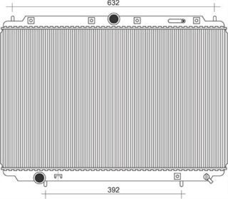 RADYATÖR BRAZİNG S40 1.6 1.8 1.8İ 2.0 1995-2004 V40 1.6 1.8 1.8İ 2.0 1995-2004 MEK 400X658X16 resmi